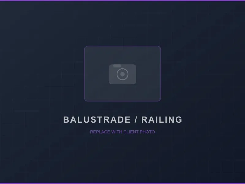 Fabricated mild steel balustrade and handrail system installed on an external staircase