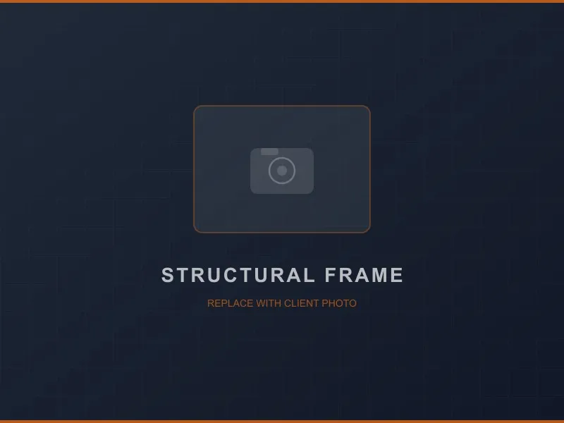 Welded steel structural frame for a commercial unit under construction