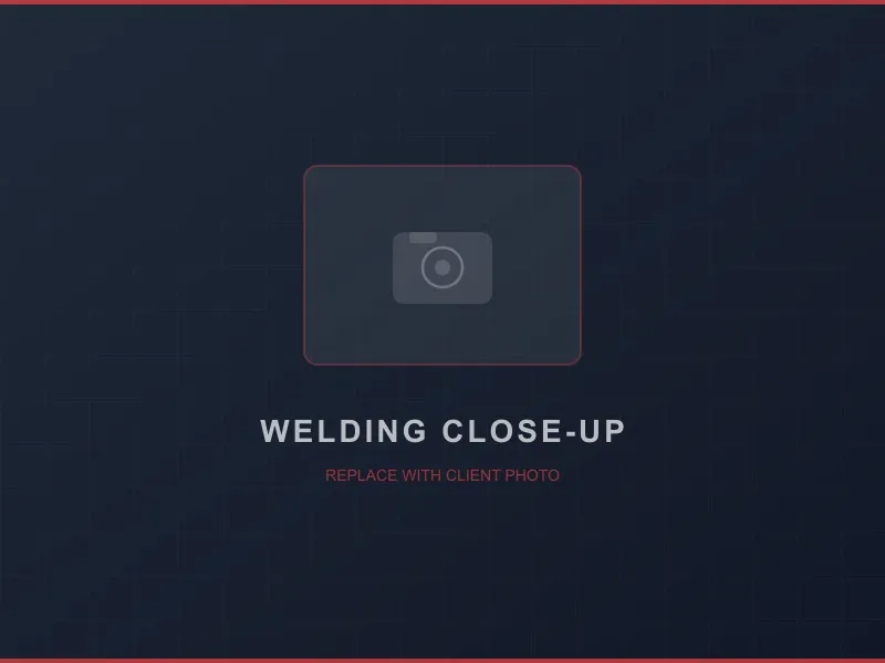 Close-up of MIG welding on a mild steel fabrication project in the workshop